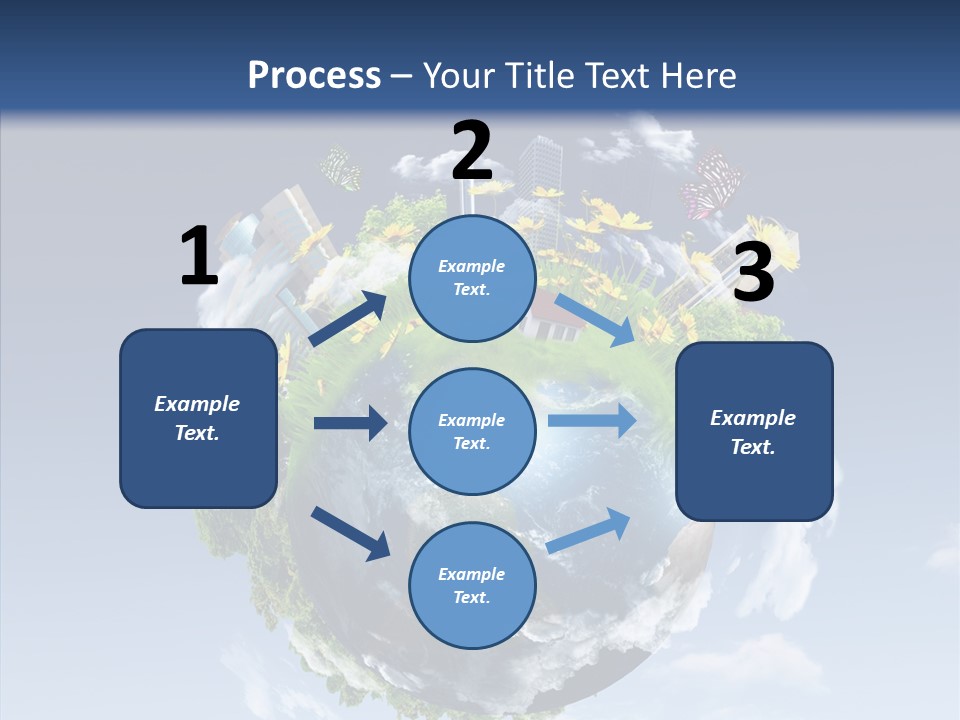Nature Tree Blue PowerPoint Template