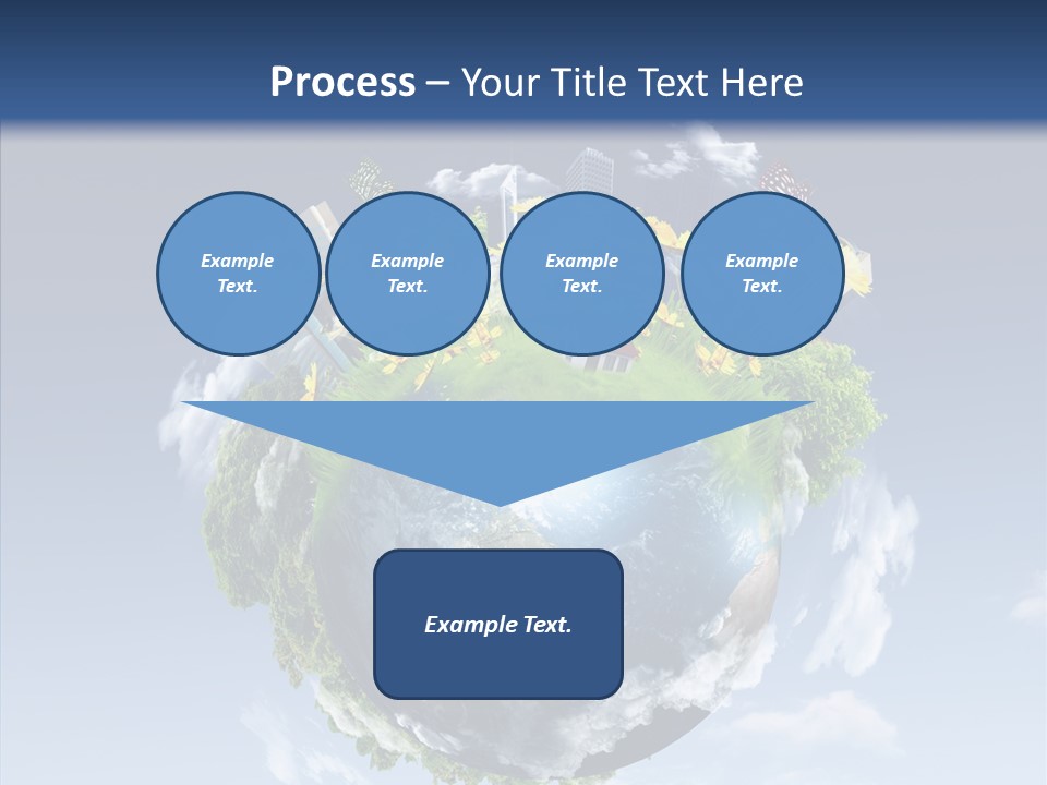 Nature Tree Blue PowerPoint Template
