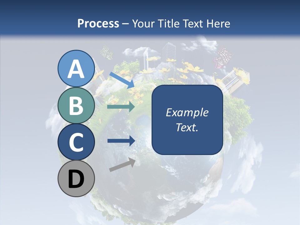 Nature Tree Blue PowerPoint Template