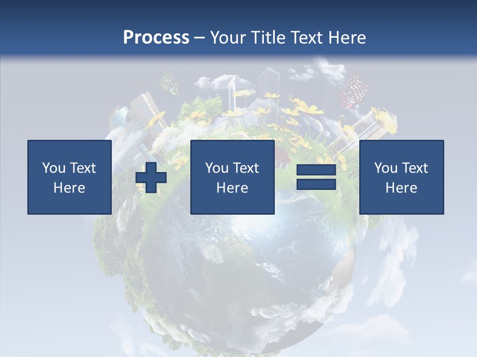 Nature Tree Blue PowerPoint Template