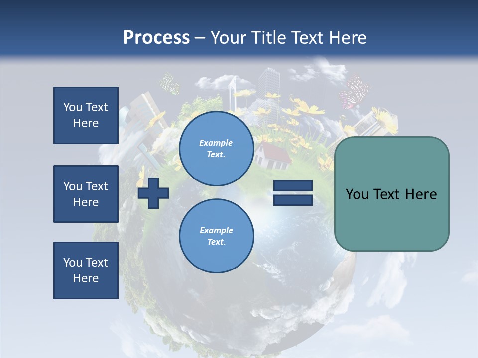 Nature Tree Blue PowerPoint Template
