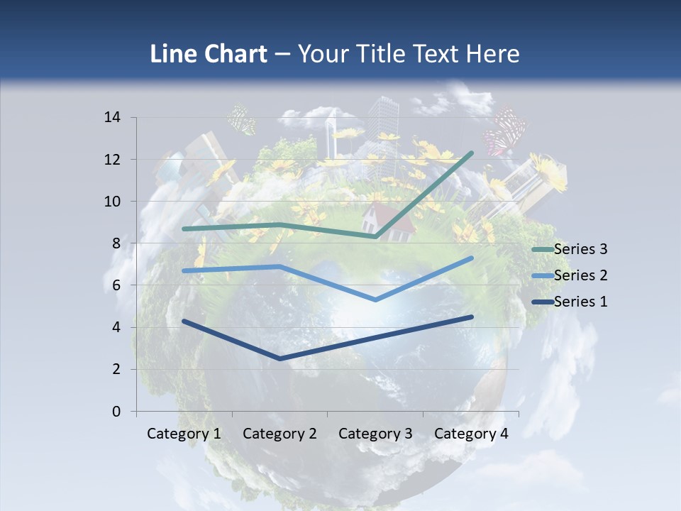 Nature Tree Blue PowerPoint Template