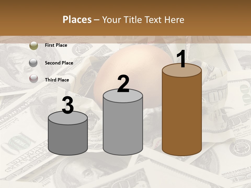 Luxury Crumpled Dollar PowerPoint Template