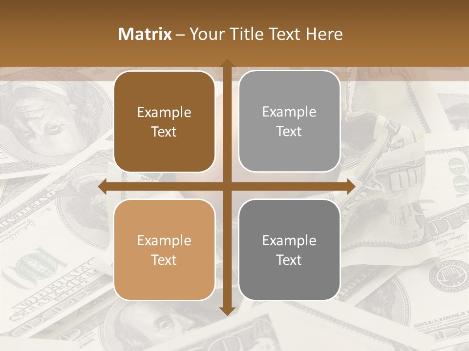 Luxury Crumpled Dollar PowerPoint Template