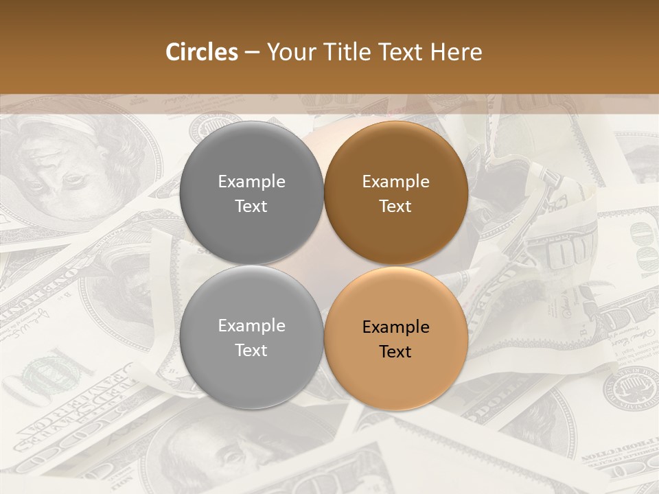 Luxury Crumpled Dollar PowerPoint Template