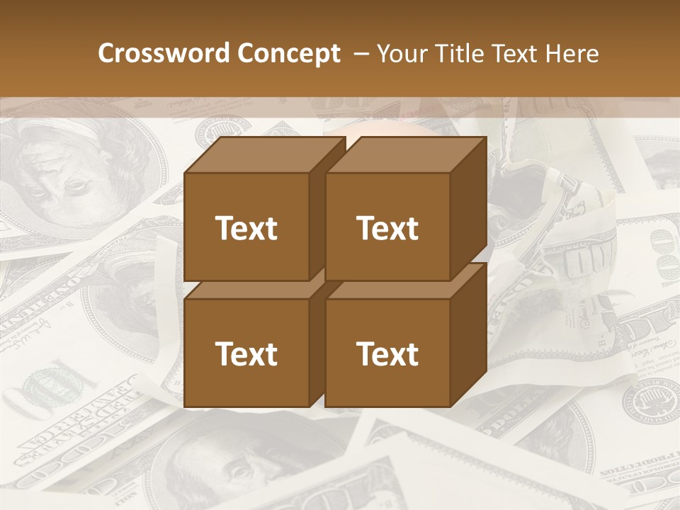 Luxury Crumpled Dollar PowerPoint Template