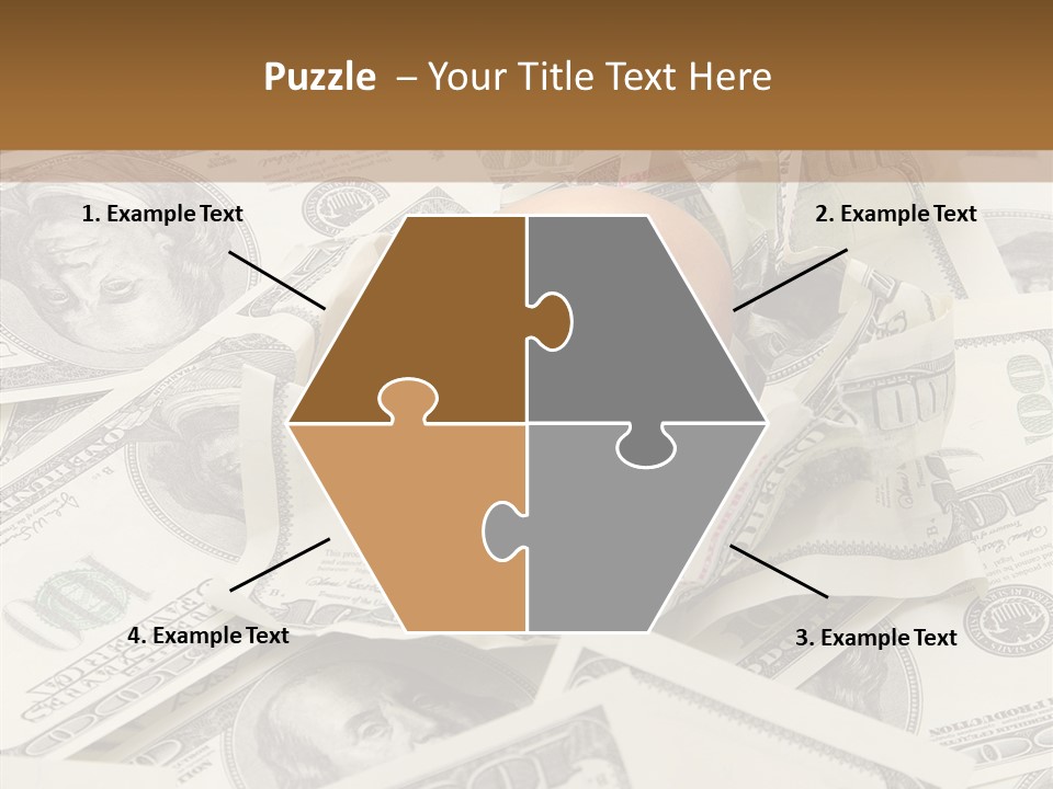 Luxury Crumpled Dollar PowerPoint Template