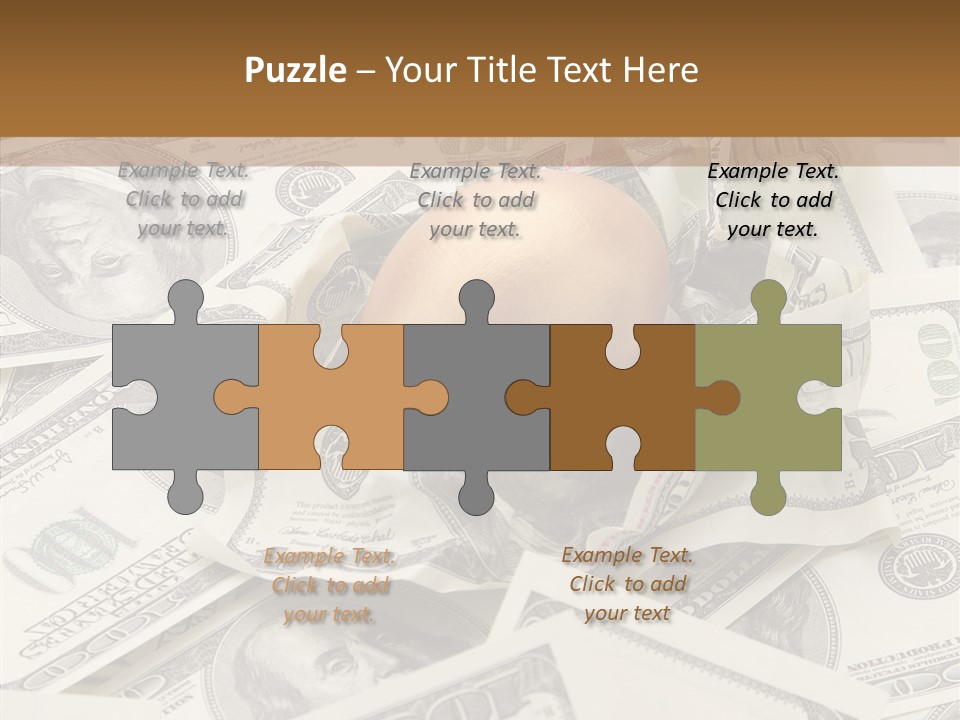 Luxury Crumpled Dollar PowerPoint Template