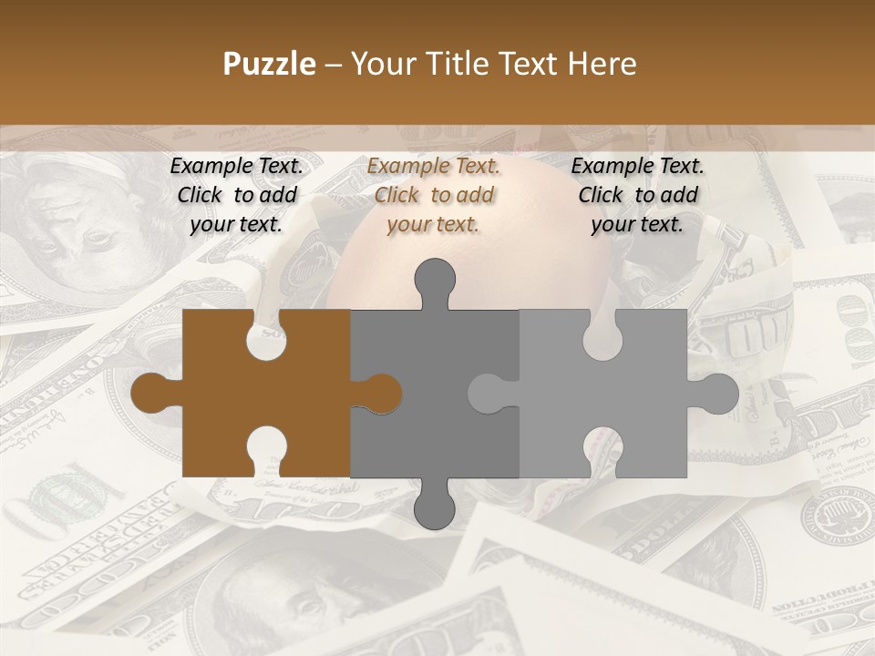 Luxury Crumpled Dollar PowerPoint Template