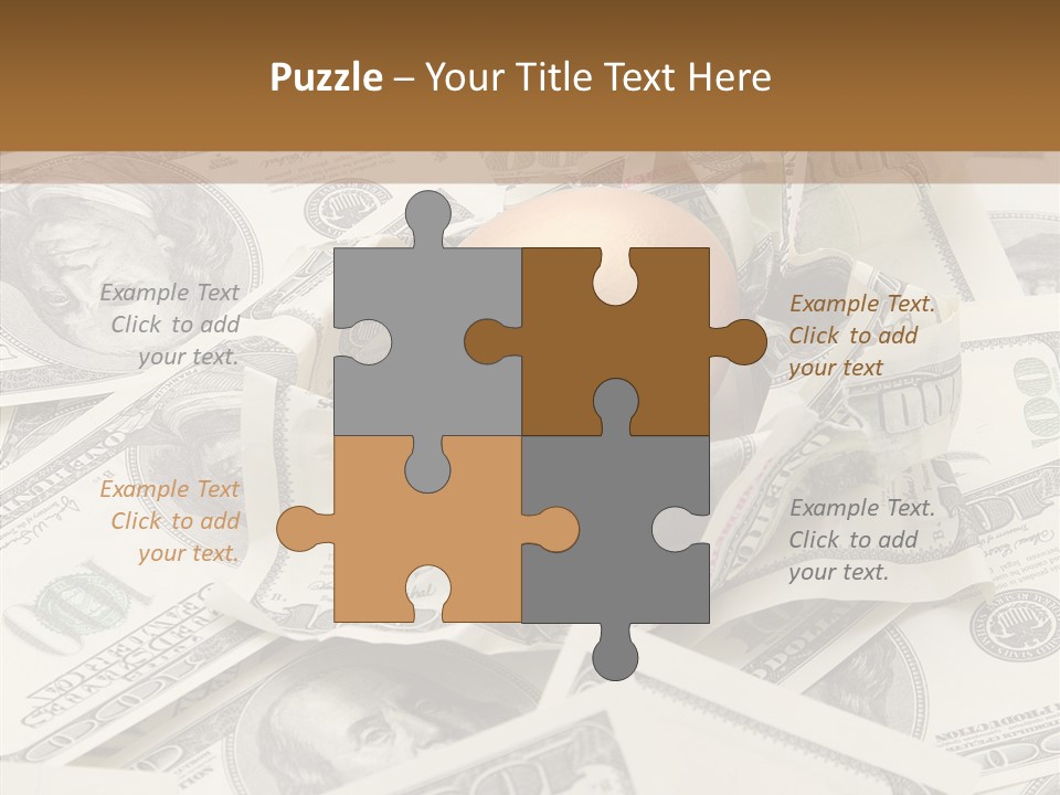 Luxury Crumpled Dollar PowerPoint Template