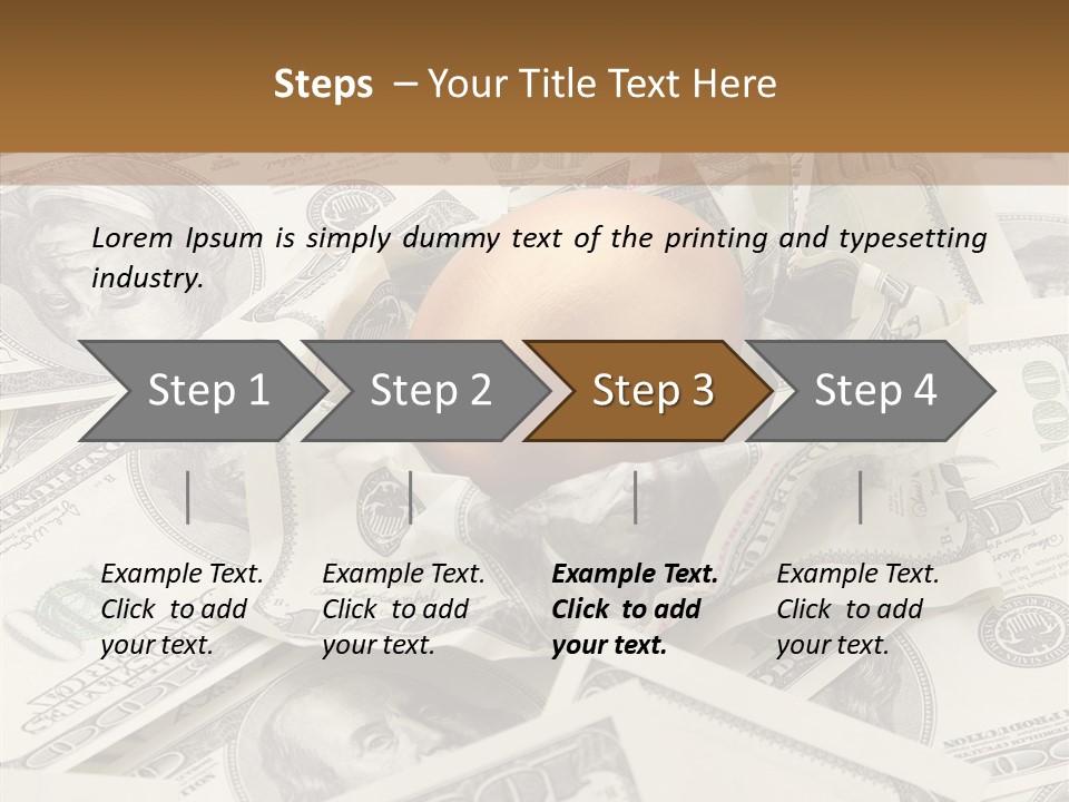 Luxury Crumpled Dollar PowerPoint Template