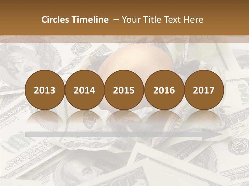 Luxury Crumpled Dollar PowerPoint Template