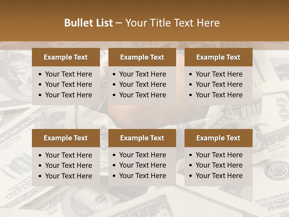 Luxury Crumpled Dollar PowerPoint Template