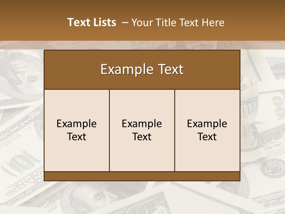 Luxury Crumpled Dollar PowerPoint Template