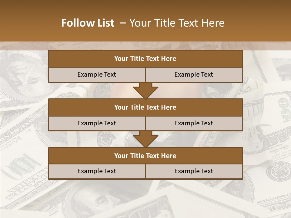 Luxury Crumpled Dollar PowerPoint Template