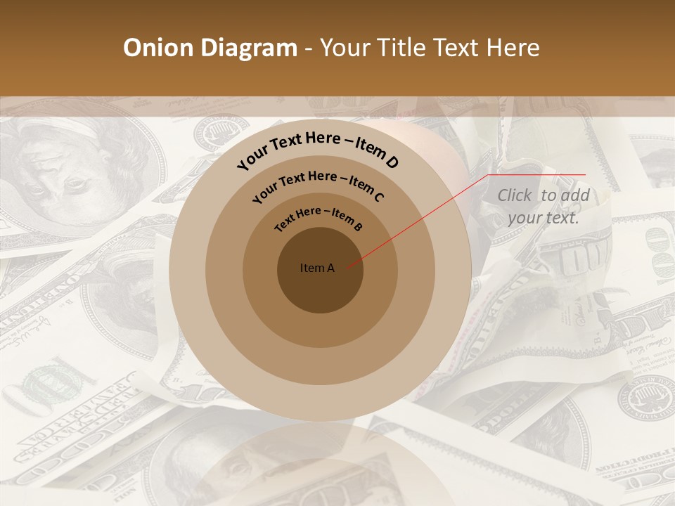 Luxury Crumpled Dollar PowerPoint Template