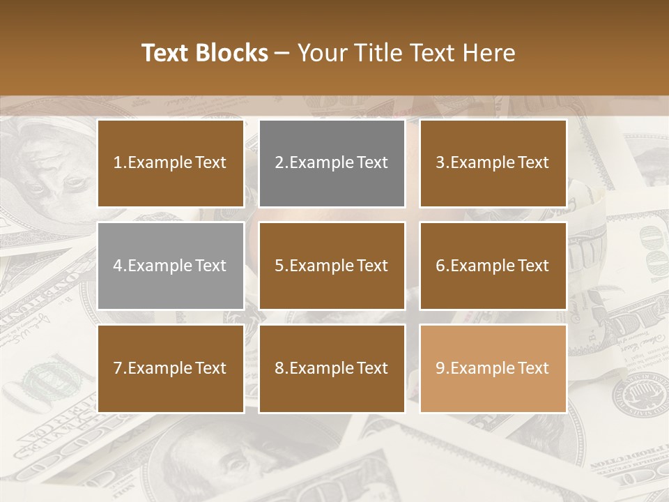 Luxury Crumpled Dollar PowerPoint Template