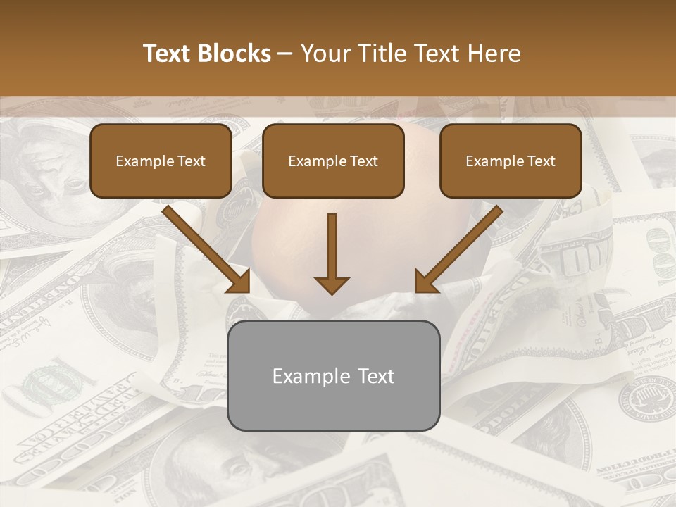 Luxury Crumpled Dollar PowerPoint Template