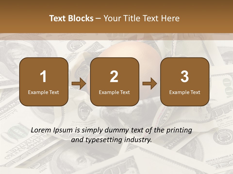 Luxury Crumpled Dollar PowerPoint Template