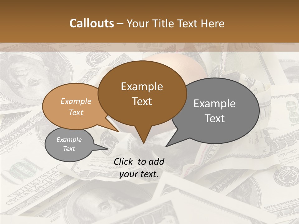 Luxury Crumpled Dollar PowerPoint Template