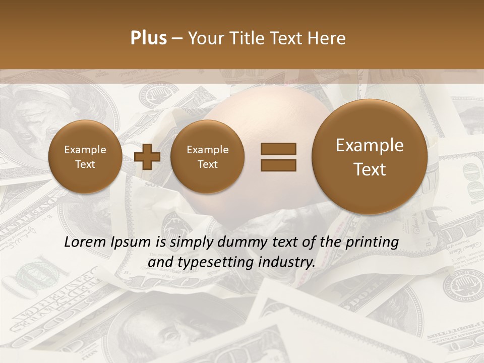 Luxury Crumpled Dollar PowerPoint Template