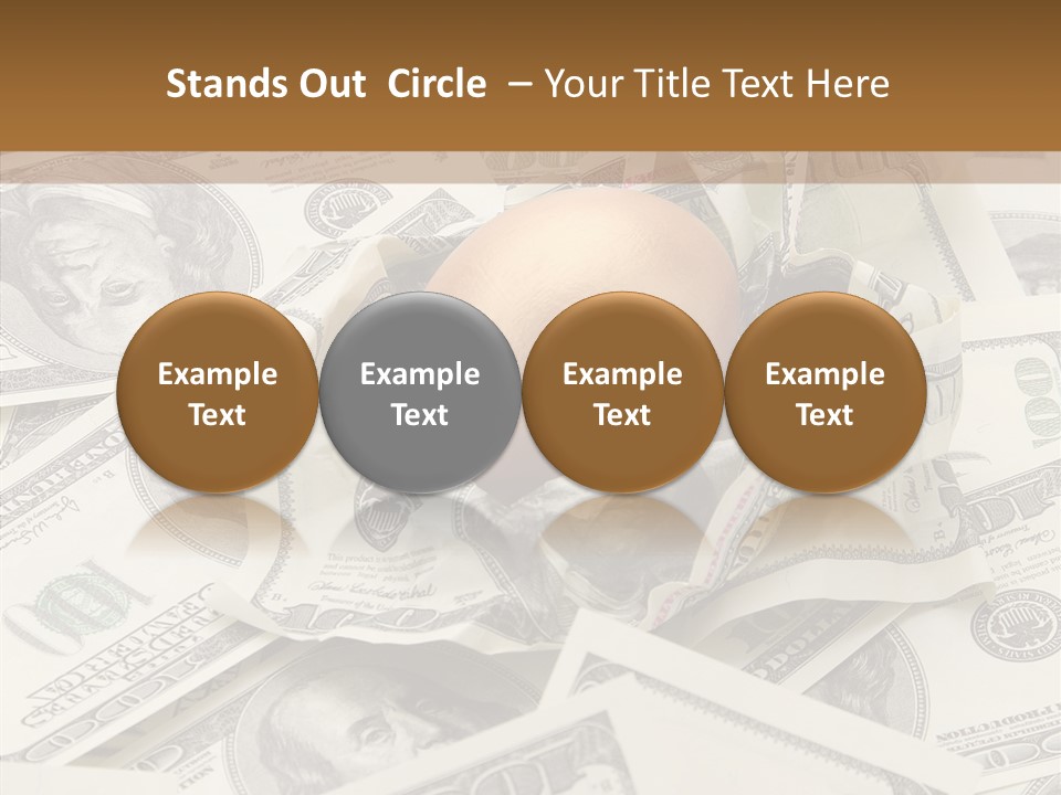 Luxury Crumpled Dollar PowerPoint Template