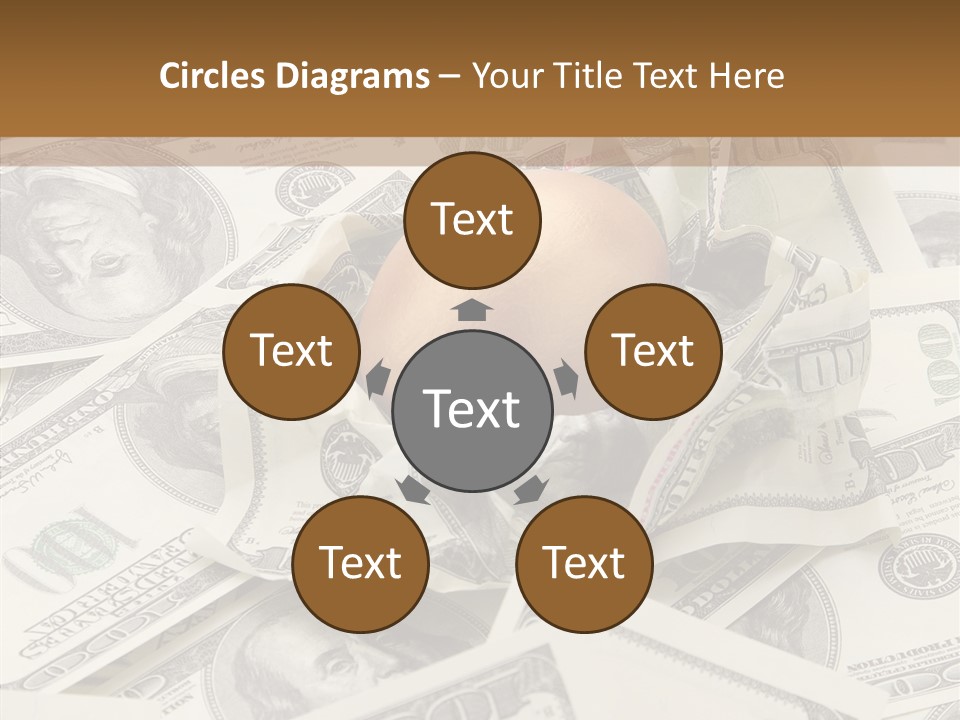 Luxury Crumpled Dollar PowerPoint Template