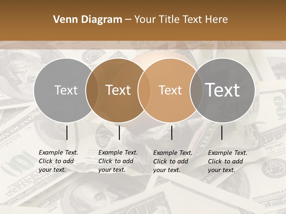 Luxury Crumpled Dollar PowerPoint Template