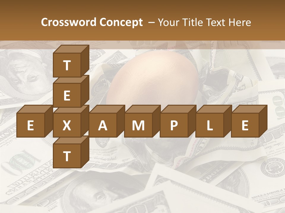 Luxury Crumpled Dollar PowerPoint Template