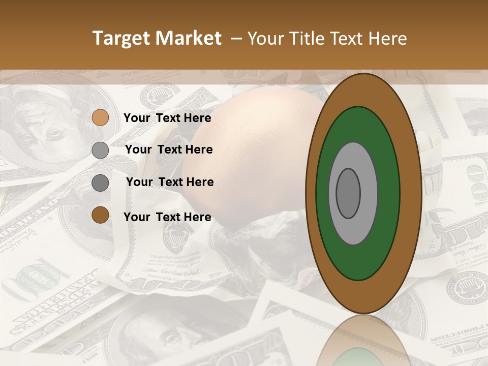 Luxury Crumpled Dollar PowerPoint Template