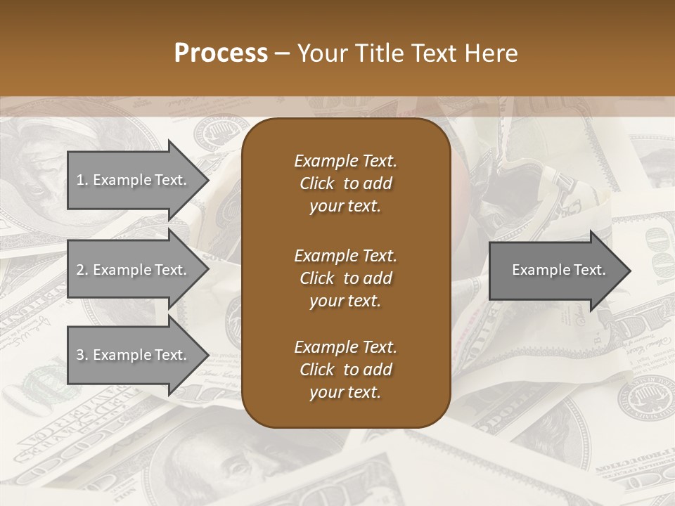 Luxury Crumpled Dollar PowerPoint Template