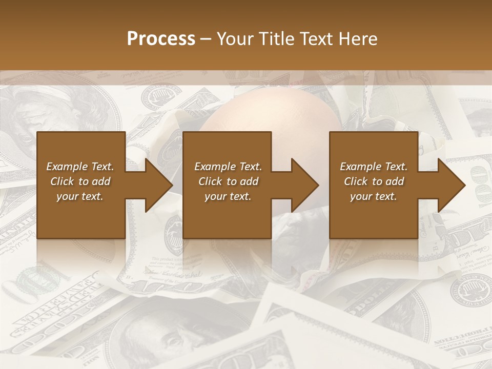 Luxury Crumpled Dollar PowerPoint Template