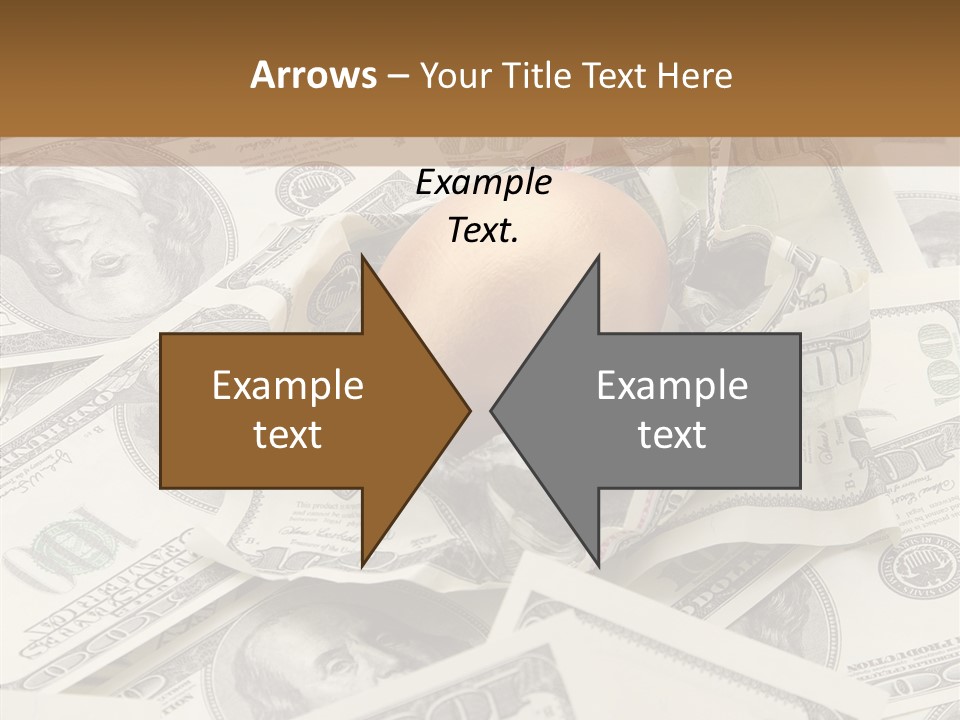 Luxury Crumpled Dollar PowerPoint Template