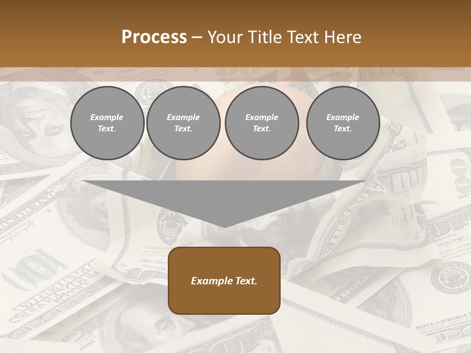 Luxury Crumpled Dollar PowerPoint Template