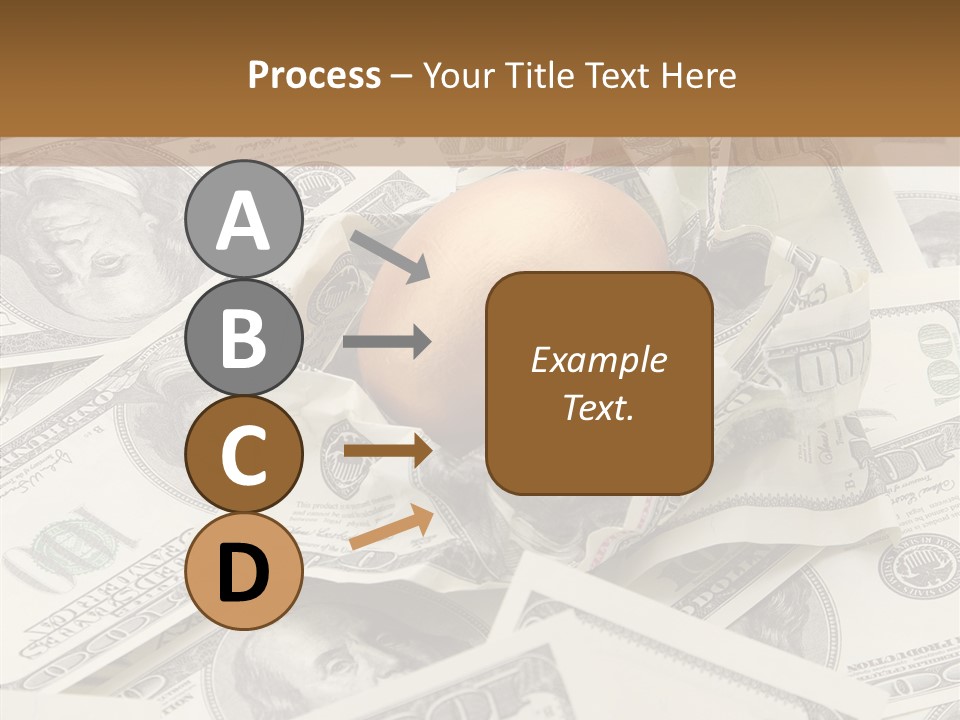 Luxury Crumpled Dollar PowerPoint Template