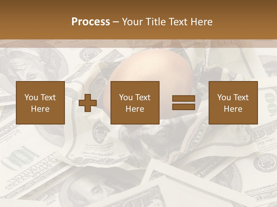 Luxury Crumpled Dollar PowerPoint Template