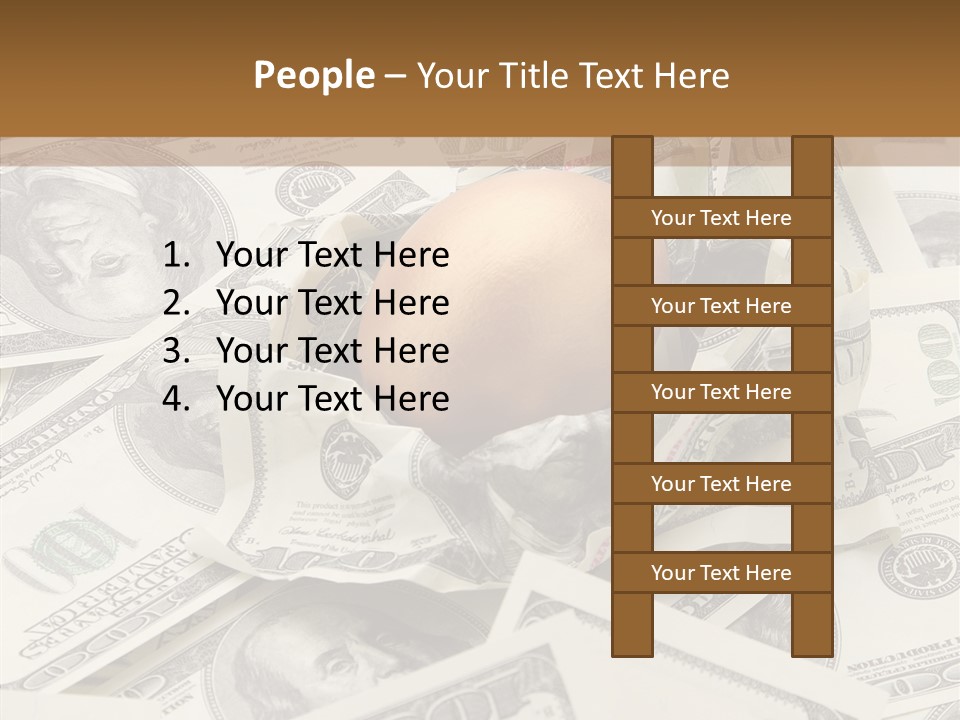 Luxury Crumpled Dollar PowerPoint Template