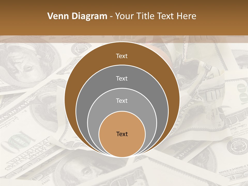 Luxury Crumpled Dollar PowerPoint Template