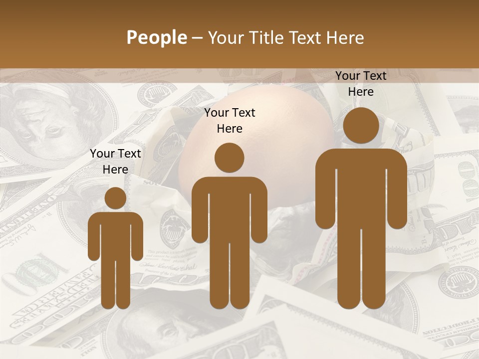 Luxury Crumpled Dollar PowerPoint Template