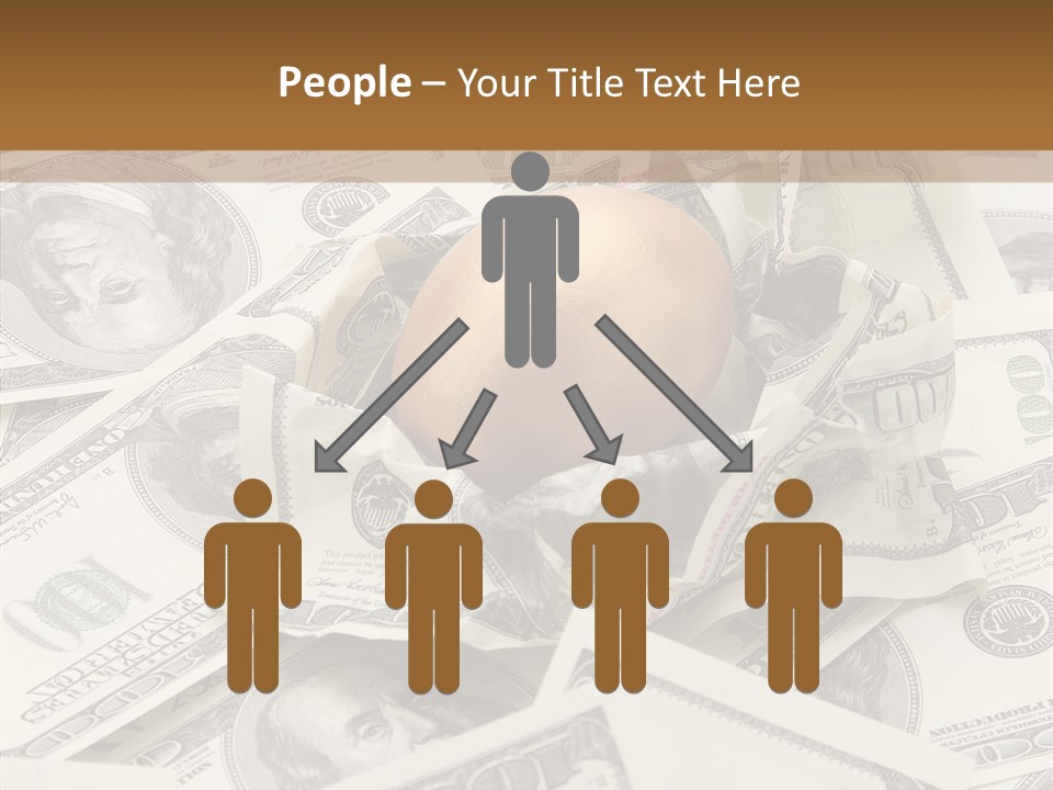 Luxury Crumpled Dollar PowerPoint Template