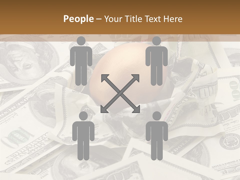 Luxury Crumpled Dollar PowerPoint Template