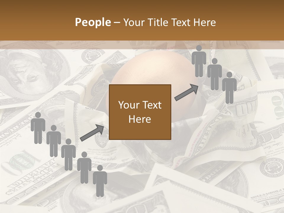 Luxury Crumpled Dollar PowerPoint Template