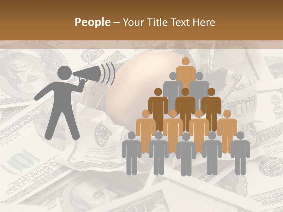 Luxury Crumpled Dollar PowerPoint Template