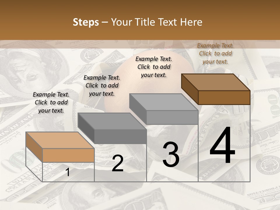 Luxury Crumpled Dollar PowerPoint Template