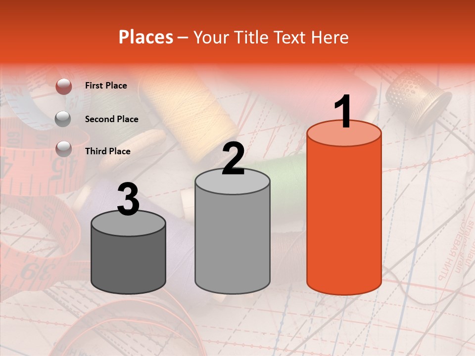 Sewing Line Needle PowerPoint Template