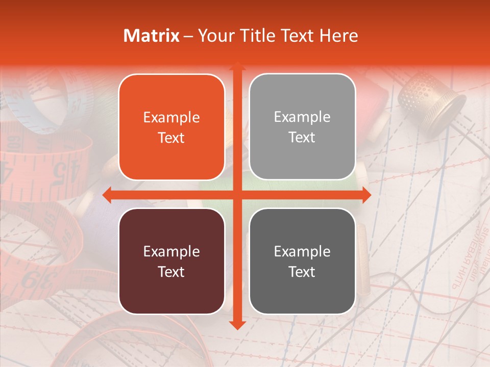 Sewing Line Needle PowerPoint Template