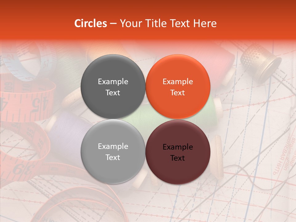 Sewing Line Needle PowerPoint Template