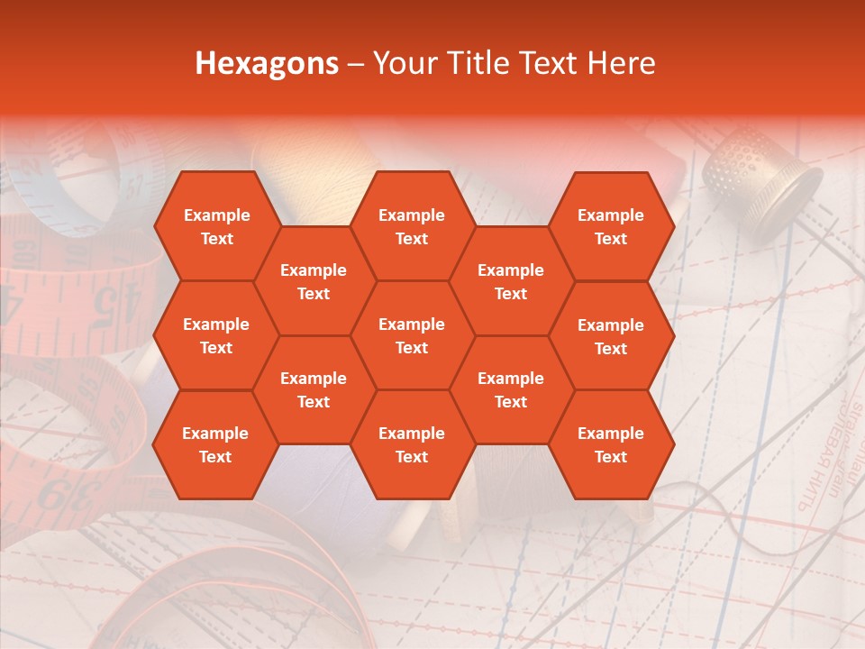 Sewing Line Needle PowerPoint Template