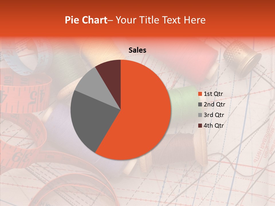Sewing Line Needle PowerPoint Template