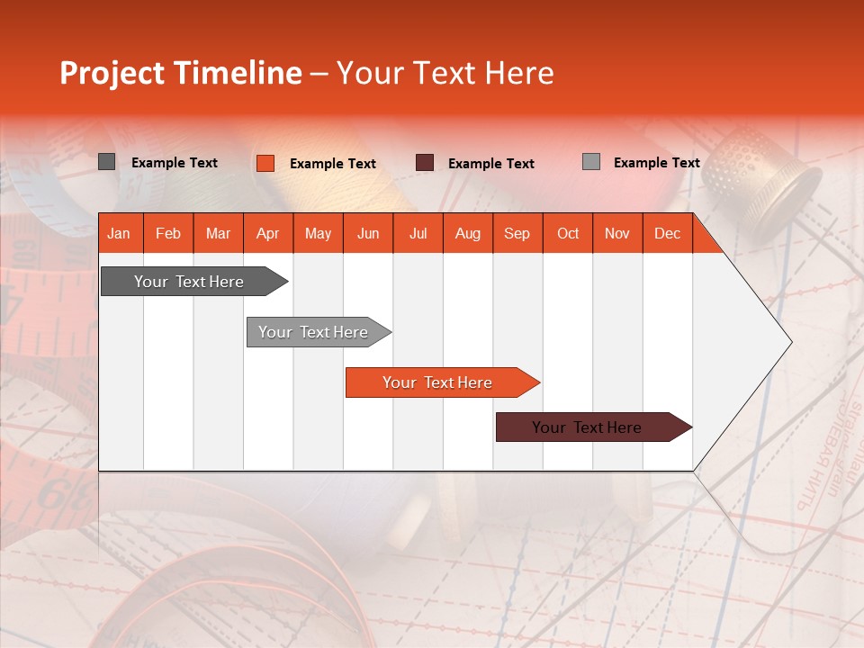 Sewing Line Needle PowerPoint Template